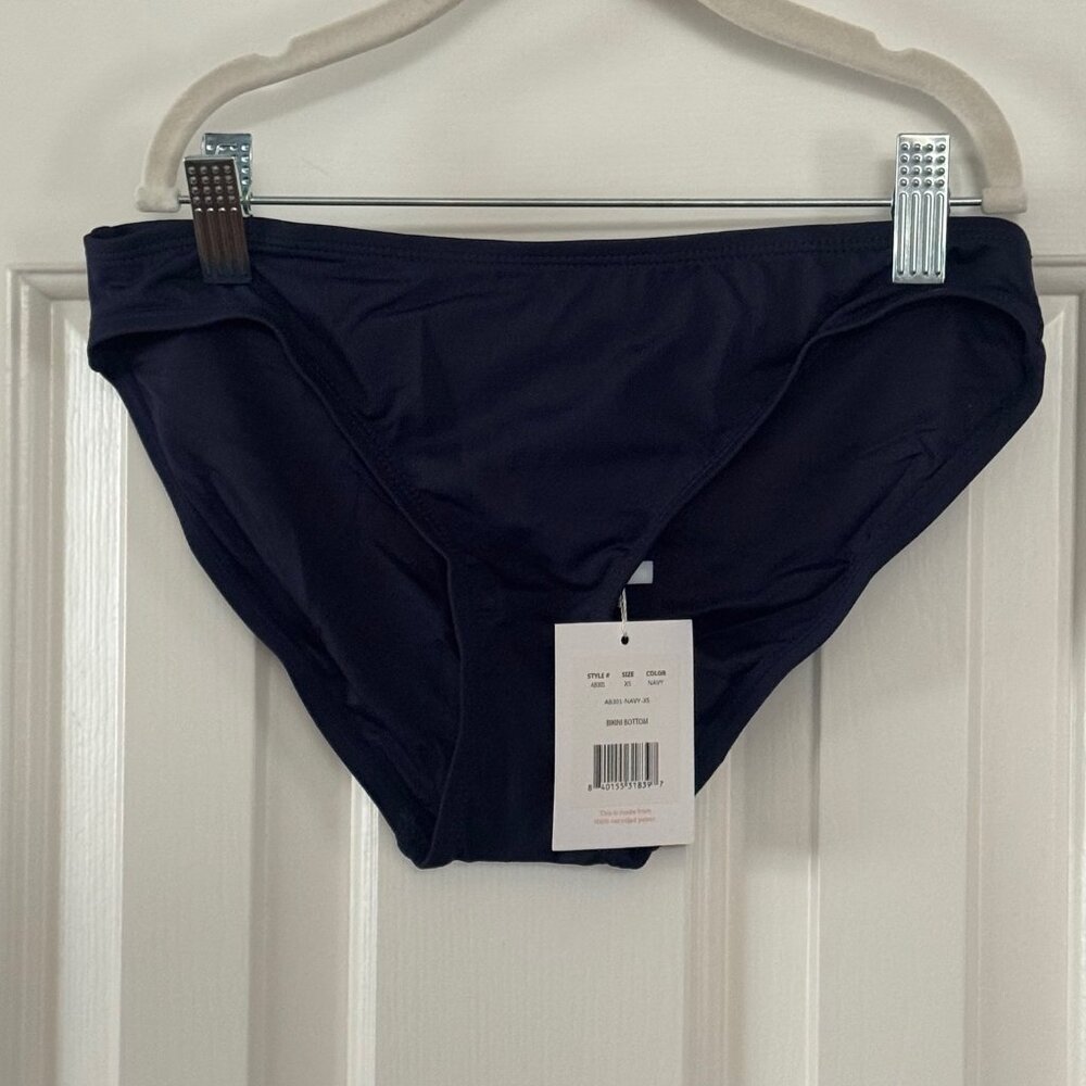 Andie Womens Swim Navy Bikini Bottom AB301 Size Extra Small XS New with Tags
